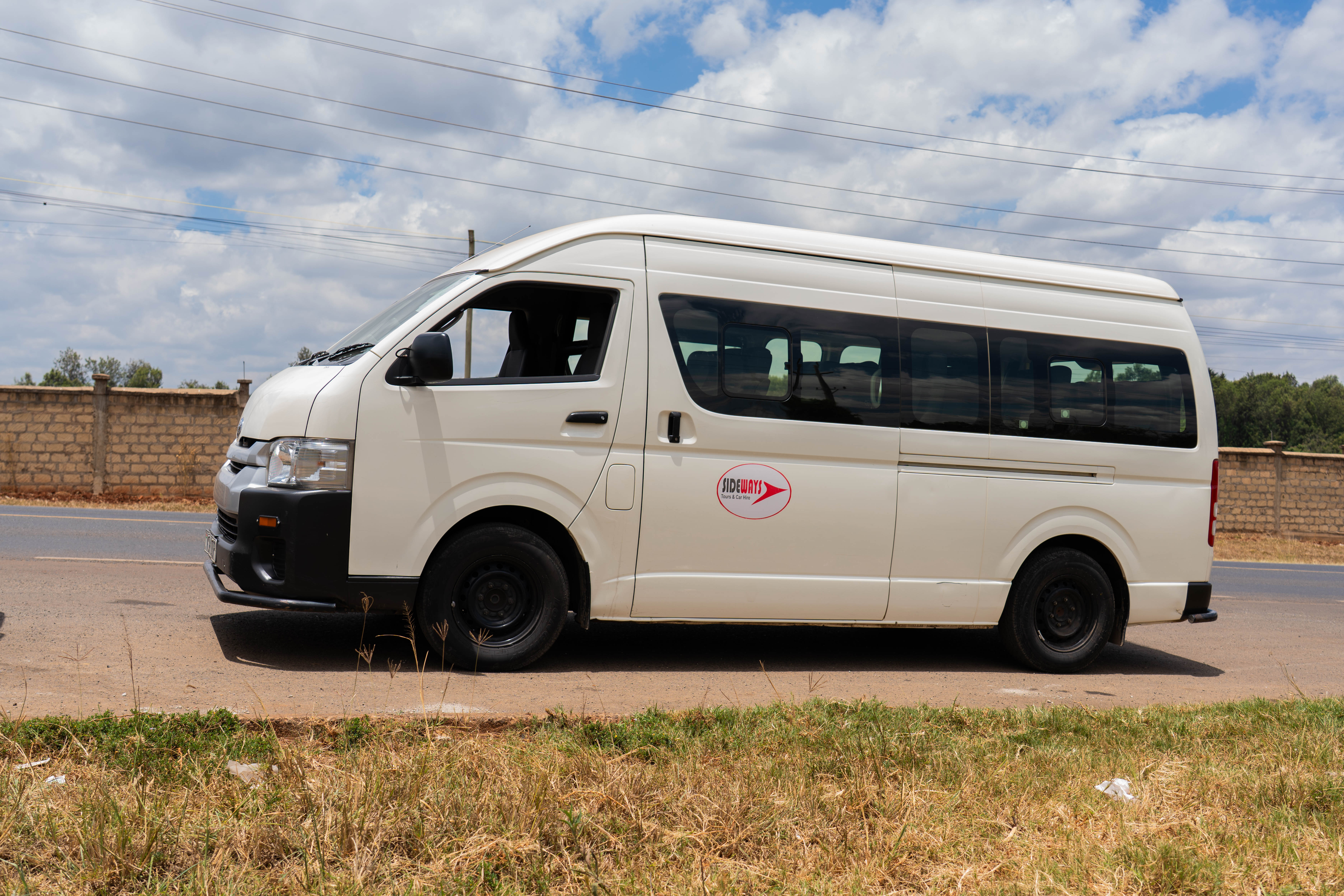 Sideways coach exterior