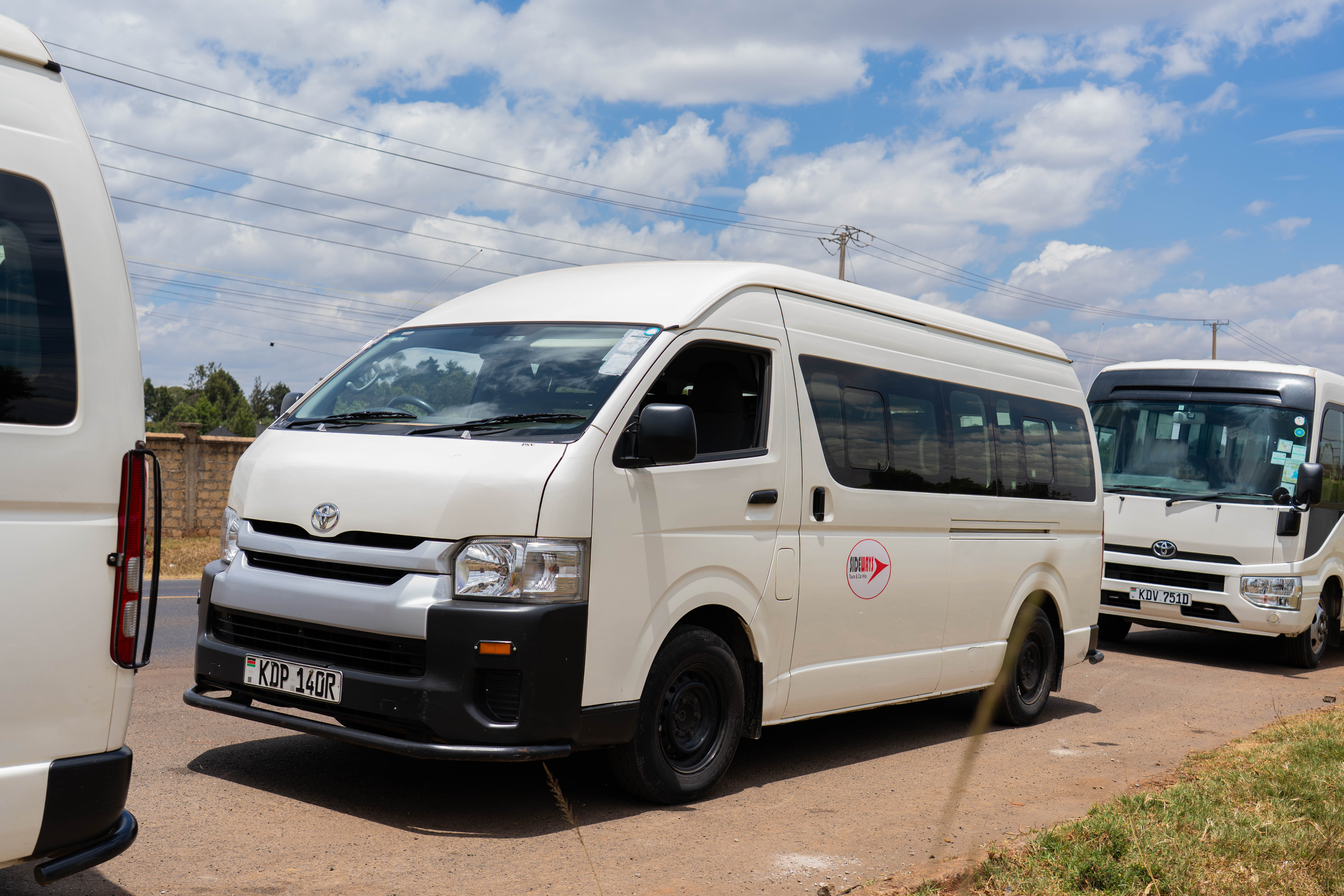 Sideways coach vehicle